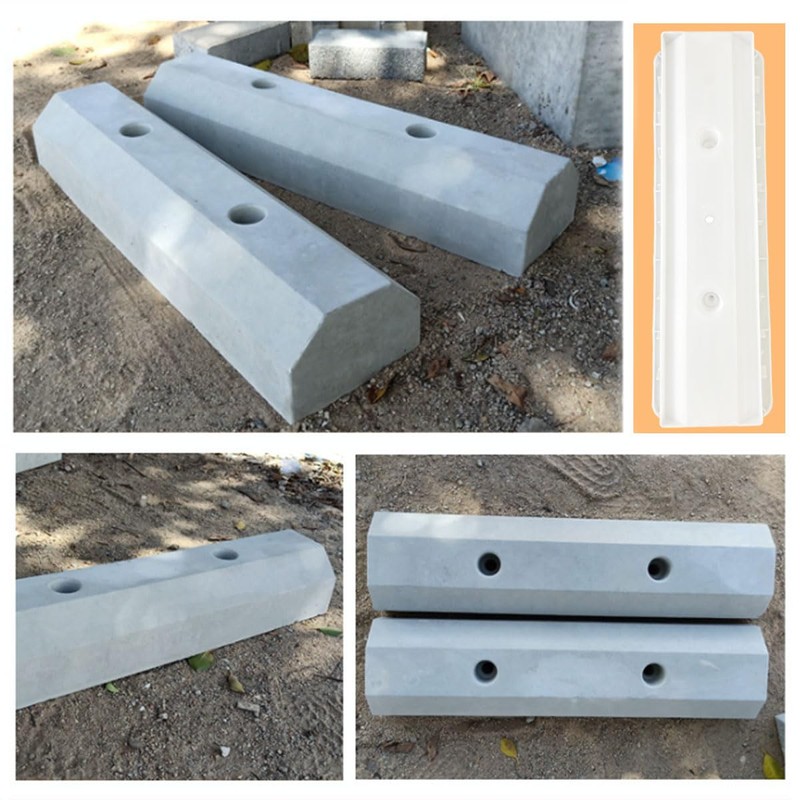 Parking Block Concrete Molds, Reusable Parking Curb Cement Molds for