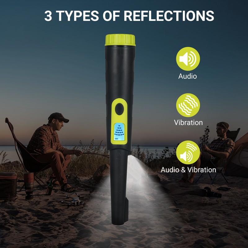 Metal Detector Pinpointer for Adults & Kids IP68 Waterproof 360°