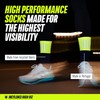 INCYLENCE High Viz Running Socks with Reflectors - Functional and