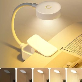 Unbranded Rechargeable Book Light Mini LED Reading Light Flexible Easy Clip Lamp Portable