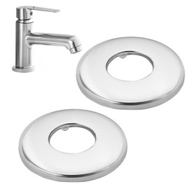 2 Pack 26mm G3/4 Chrome Tap Shower Pipe Cover Tap Cover High Collar Stainless Steel Valve Pipe Covers Decorative Faucet Trim Hole Concealers for 26mm Diameter Pipe Bathroom Kitchen Shower Radiator