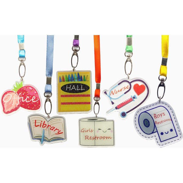 Acrylic Hall Pass First Day of School Unbreakable School Passes