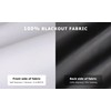 LazBlinds 100% Blackout Door Curtain, No Tools No Drill Cordless