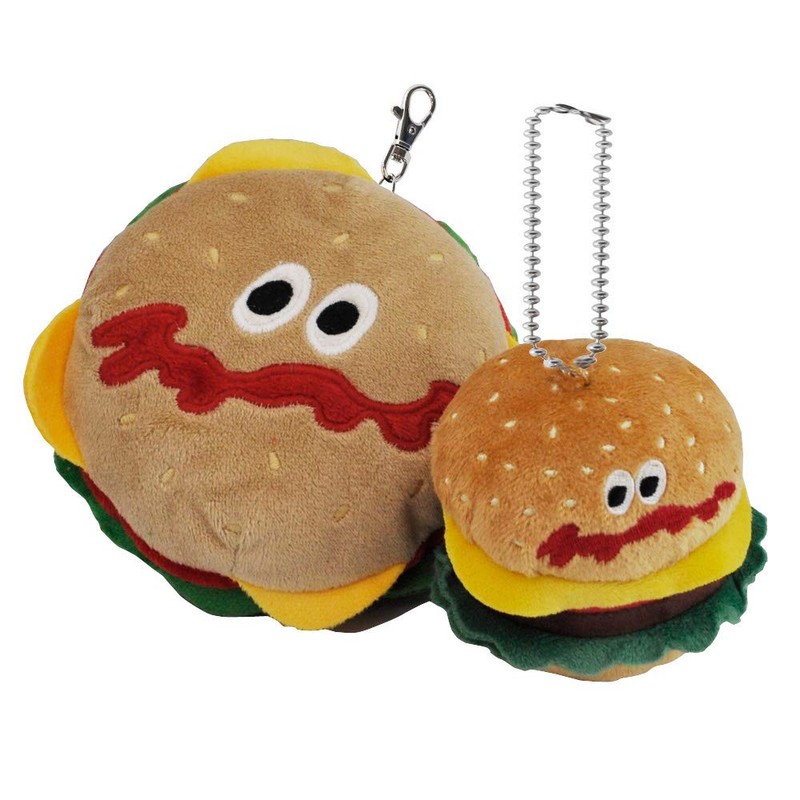 Skater BACH1 Burger Conx Mascot Keychain with Ball Chain