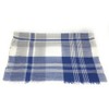 90% Wool 10% Cashmere Lightweight Oversized Scarf - Blue &