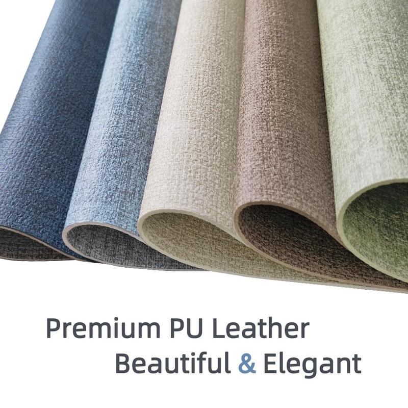 Leather Placemats and Coaster Sets 6, Large Table Mats, Waterproof