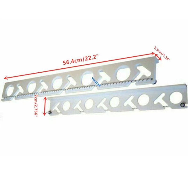2Pcs 10 Hole Fishing Rod Racks Fishing Pole Wall or