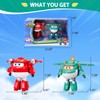Super Wings 5 Inch Transforming Characters 2-Pack Transforming Supercharged Jett