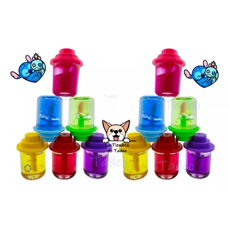 KT&C Lip Gloss Para Labios Kawaii Stitch 6 Piezas +