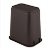Mix.Home 10 Gallon Brown Rectangular Wastebasket Restaurant Trash can Commercial
