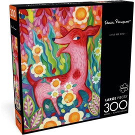 Buffalo Games - Denise Ferragamo - Little Red Dog - 300 Piece Jigsaw Puzzle for Adults -Challenging Puzzle Perfect for Game Nights - Finished Size is 21.25 x 15.00