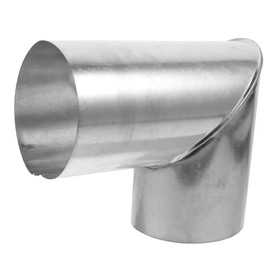 KICHOUSE Fireplace Stove Chimney Pipe Home Metal Flue Stove Pipe Chimney Flue Exhaust 90 Degree Chimney Extension for Management