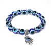 Yifnny Blue Evil Eye Bracelet, Lucky Evil Eye Hamsa Stretch
