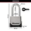 MASTER LOCK Heavy Duty Padlock, Security Level 9/10, Outdoor, Keyed