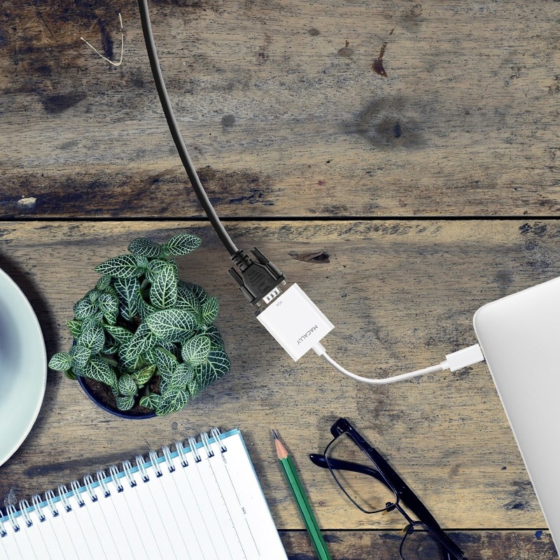 MacAlly UCVGADP USB-C to VGA Adapter for MacBook, MacBook Pro