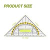 Set of 4 Drawing Triangle Protractor and Geo Triangle Set