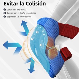 BEAUTY CHOICE Kit de Rodilleras para Patinaje, Codo y Mano 6pcs, Protección Patinaje, Proteccion Patin, Conjunto de Protectores para Niños y Adultos para Patinaje, Corredora de Maniobra y Ciclismo