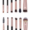 Docolor Eyeshadow Brush Set, 6 Pieces, Double-Sided Eye Make-Up Brush,