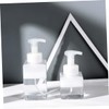 Mobestech 2 Pcs Transparent Pump Foaming Bottle Refillable Makeup Press
