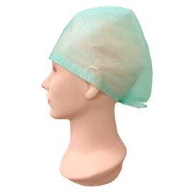 100x Premium Disposable Theatre Hat with Ties - Tie Backs Surgical Cap - Non Woven Covers, Fluid Resistant Hair Nets