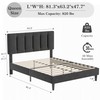 VECELO Queen Bed Frame with Upholstered Headboard, Heavy-Duty Platform Bedframe