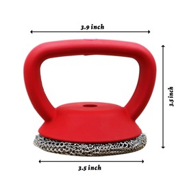 MEIXINZHI Cast Iron Cleaner, Chain Mail Scrubber & Pan Grill Scrapers - 2 in 1 Cast Iron Skillet Cleaner