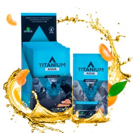 TITANIUM Aqua Prime Hydration Drink Mix Packets (25 Count) - Carbohydrate Powder & Electrolyte Mix - Sports Drink Powder, Hydration Mix for Swimming, Water Sports - Endurance Drink - Gluten Free