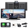 Carpeer Wireless Carplay Screen for Car, 10.26" Portable Car Play