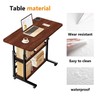 HDOFM Small Standing Desk Adustable Height,31.5 Inch Portable Rolling Desk