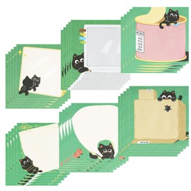 30 Pads Animal Sticky Notes, Cute Note Pads Self Adhesive Cat Notes Memo Pads Notes Page School Tab for School Office Supplies