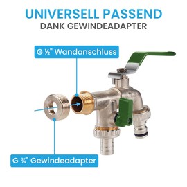 Bächlein Universal double outlet tap