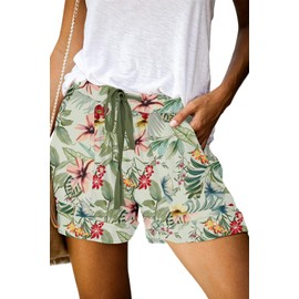 ONLYSHE Womens Comfy Drawstring Casual Elastic Waist Summer Lounge Shorts with Pockets