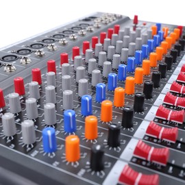 12 Channel Professional Audio Mixer with Bluetooth, USB, 99 DSP Effects, 48V Phantom Power & MP3 Playback, Ideal for Live Streaming, Karaoke, Podcasting, Studio Recording