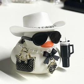 Black Cool Rubber Duck Car Accessories Cool Car Accessories Duck Car Dashboard Decoration:_black&black-$&beer
