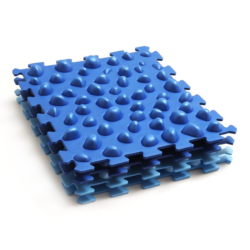 Yogistar 109610 Massage Board Foot Set of 4 Items Blue