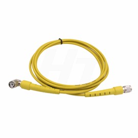 HangTon GPS-Antennenkabel, TNC-Stecker, rechtwinklig, RG58, für Trimble Topcon Sokkia Leica Empfänger, Basisstation auf GPS-Antenne, Gelb