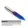 CNC Router Bits 30 Degree Engraving Bits 0.005 Tip with