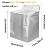 2Pack Washer and Dryer Covers, Portable Washer Cover with Zipper