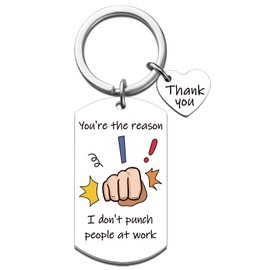 Coworker Gifts for Women Employee Appreciation Gifts Funny Coworker Keychain Boss Lady Gift for Women Friends Work Bestie Birthday Retirement Farewell Appreciation Gift for Coworkers Thank You Keyring