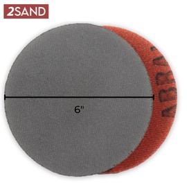 2SAND Mirka Abralon 6-inch Hook & Loop Polishing Discs - Pack of 5 (360 Grit)