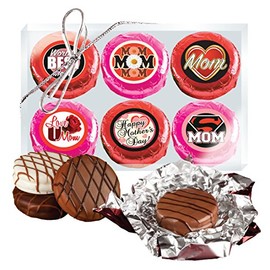 Mother's Day - COOKIE TALK Chocolate Covered Cream Filled Sandwich Cookies- 6 Pack