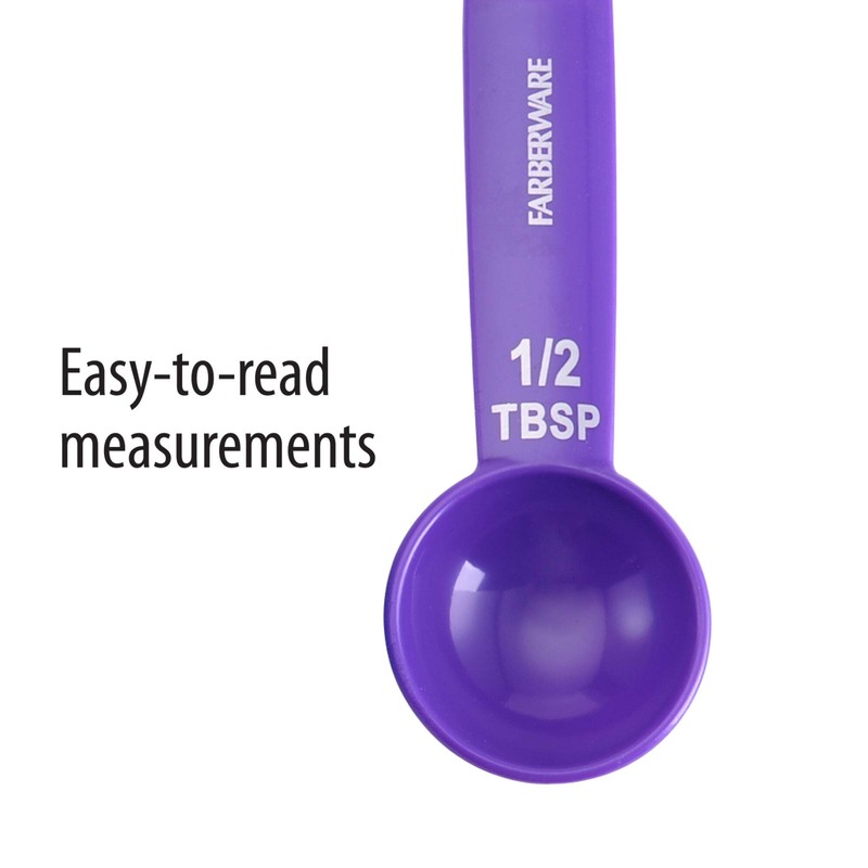 Farberware Set of 5 Measuring Spoons, Perfect for Measuring Both