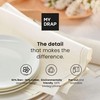 MYdrap Linen Cocktail Napkin, 4.5 x 4.5-Inch, 50-Units Per Roll,