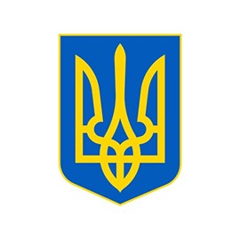 Ukraine Coat of Arms Iron on DIY Screen Print Transfer Patch for Fabric Ukrainian Flag
