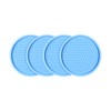 4 Pack Car Cup Holder Coaster, 2.75 Inch Diameter Non-Slip