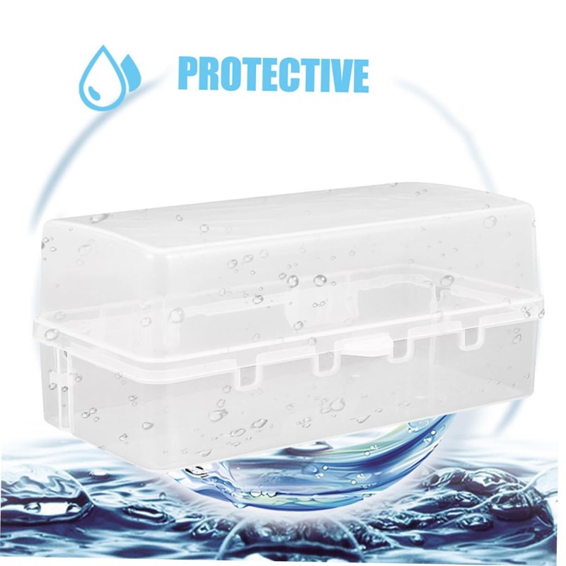 WOONEKY Outdoor Power Strip Box Weatherproof Connector Cover for Outdoor