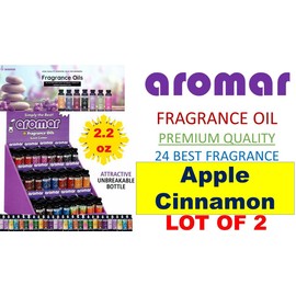 Aromar 2 Aromar 2.2oz Aromatherapy Essential Fragrance Concentrate Oil APPLE CINNAMON 2