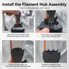 8 Colors Filament Hub Achieve 8-Color Printing High-Precision Filament Switching