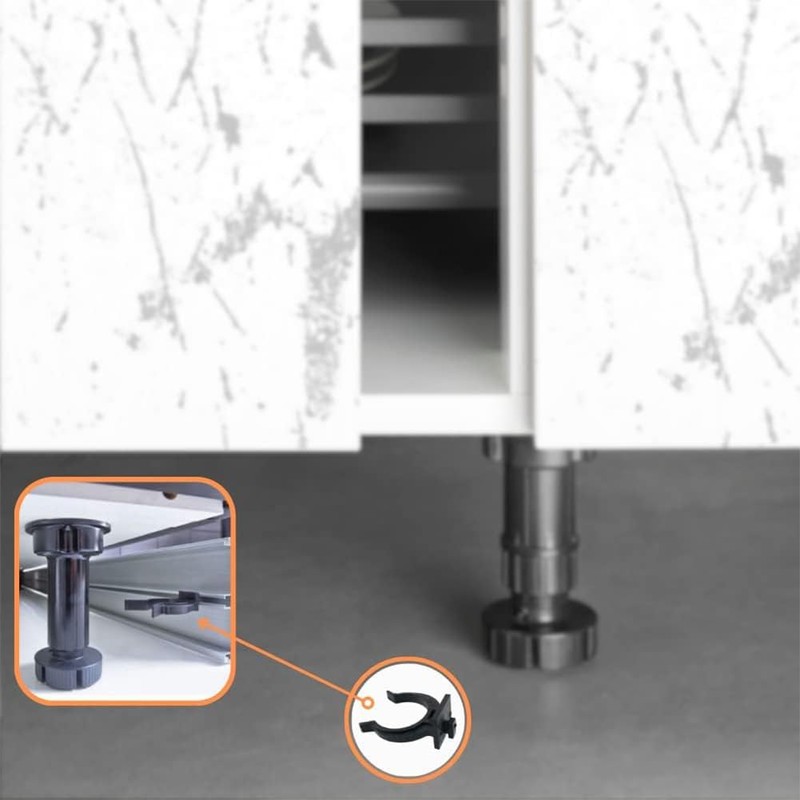 Kitchen Base Brackets, 20 Pieces Base Holder for Kitchen Bases,