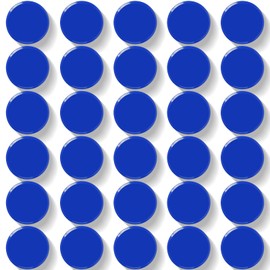 DUJEQM Fridge Magnets 30PCS Blue, Strong Magnet Mini Round Decorative Magnets, Heavy Duty Whiteboard Magnets for Home, School, Kitchen & Office - Small Cute Magnet for Adults, Crafts, Notice Board